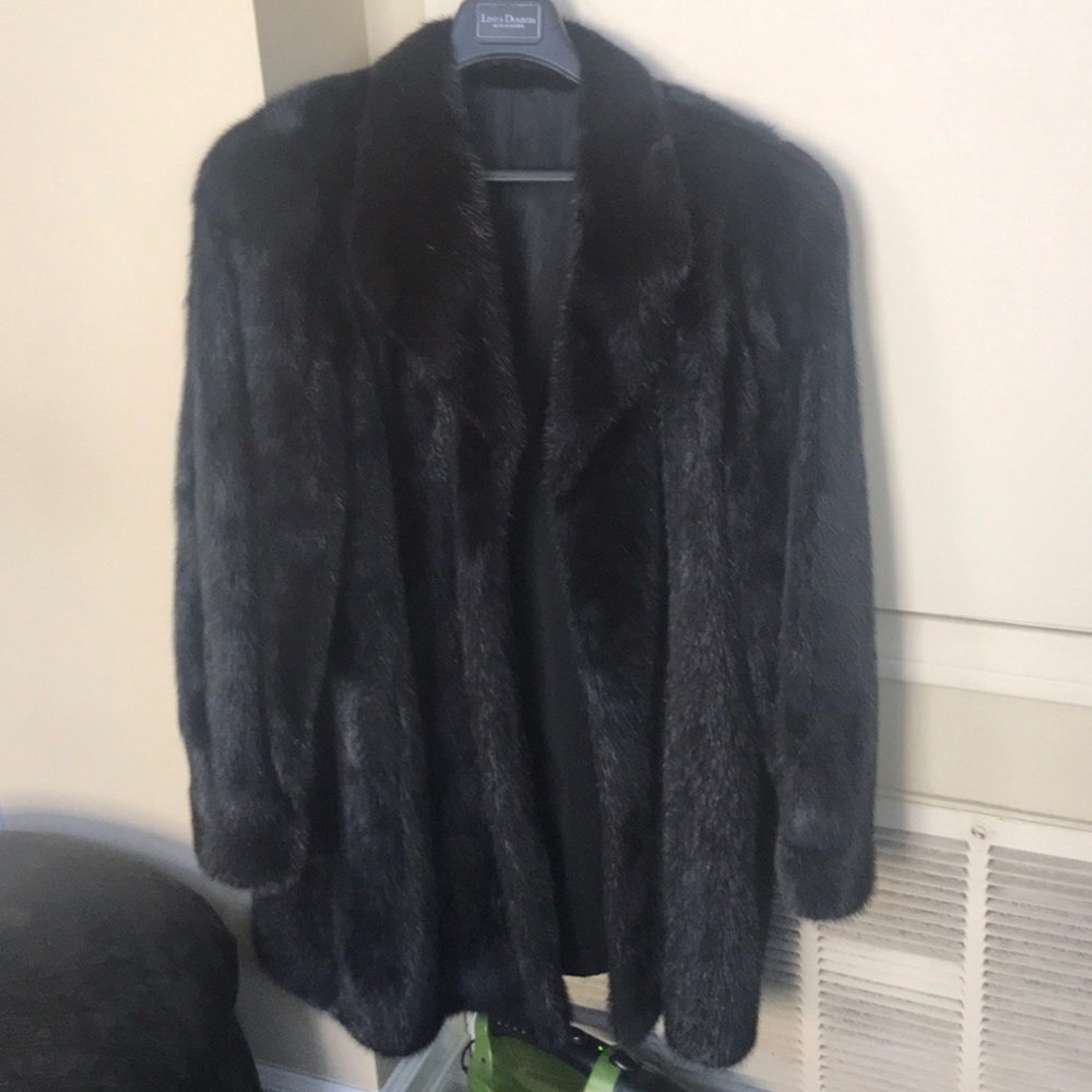 Black Mink Fur Coat